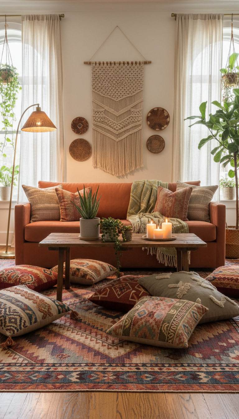 Modern Bohemian Living Room