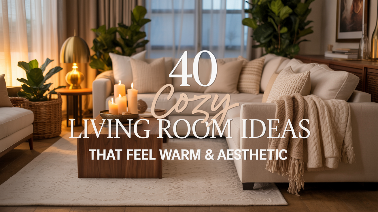 cozy living room with calm hotel style decor soft neutral palette and warm lighting