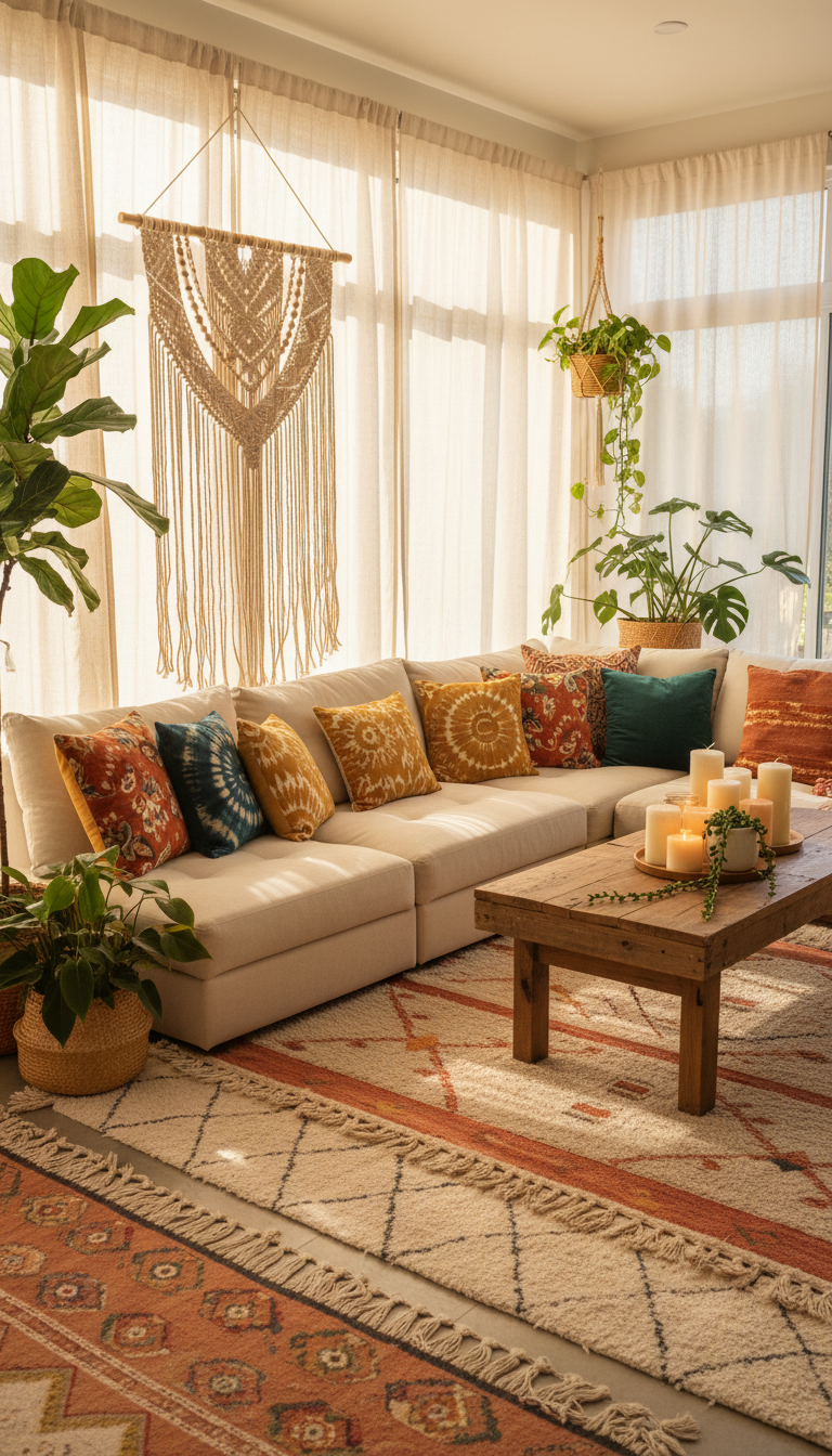 Cozy Boho Living Room