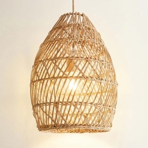 Callie Rattan Pendant Light