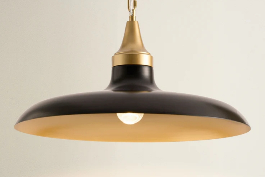Natalia Black Dome Pendant Light