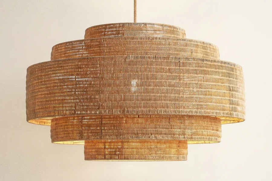Starry Rattan Pendant Light