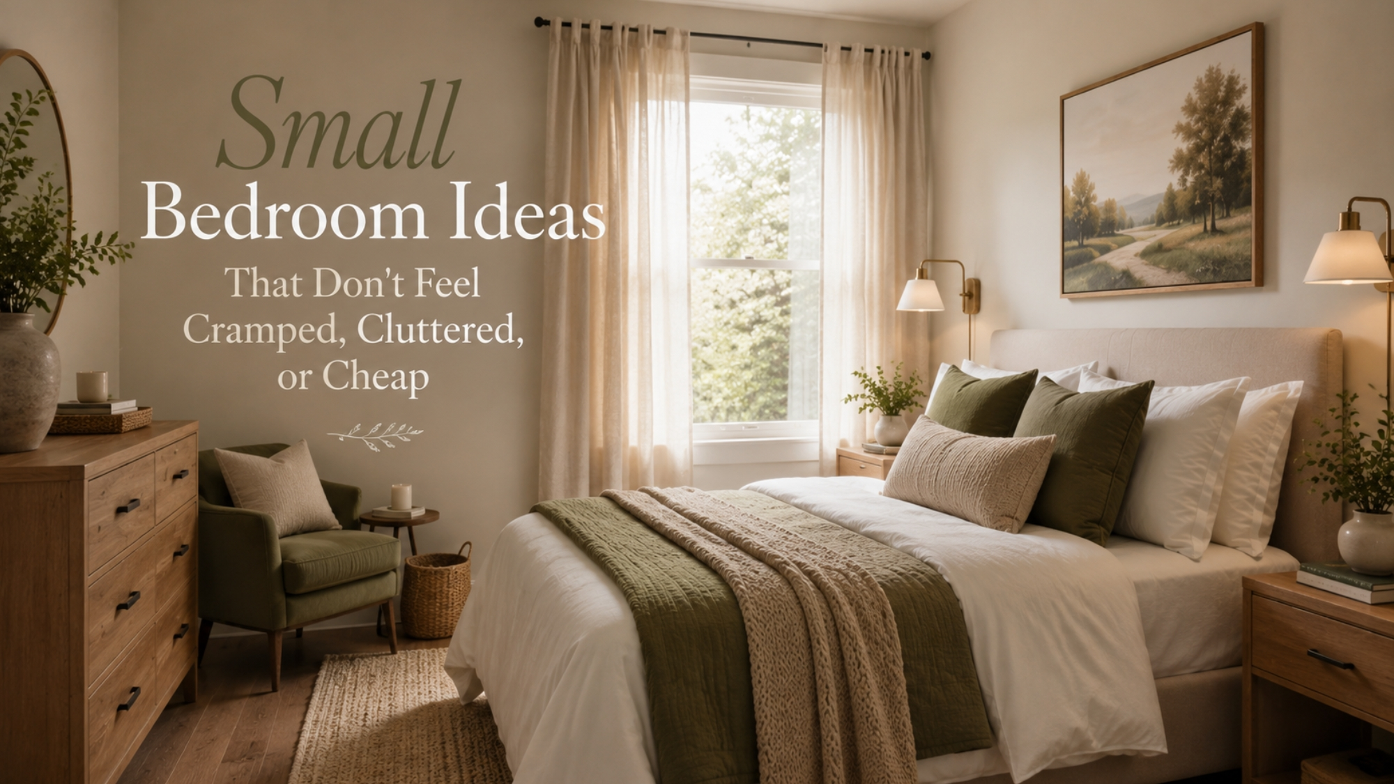 Small Bedroom Ideas That Don’t Feel Cramped, Cluttered, or Cheap